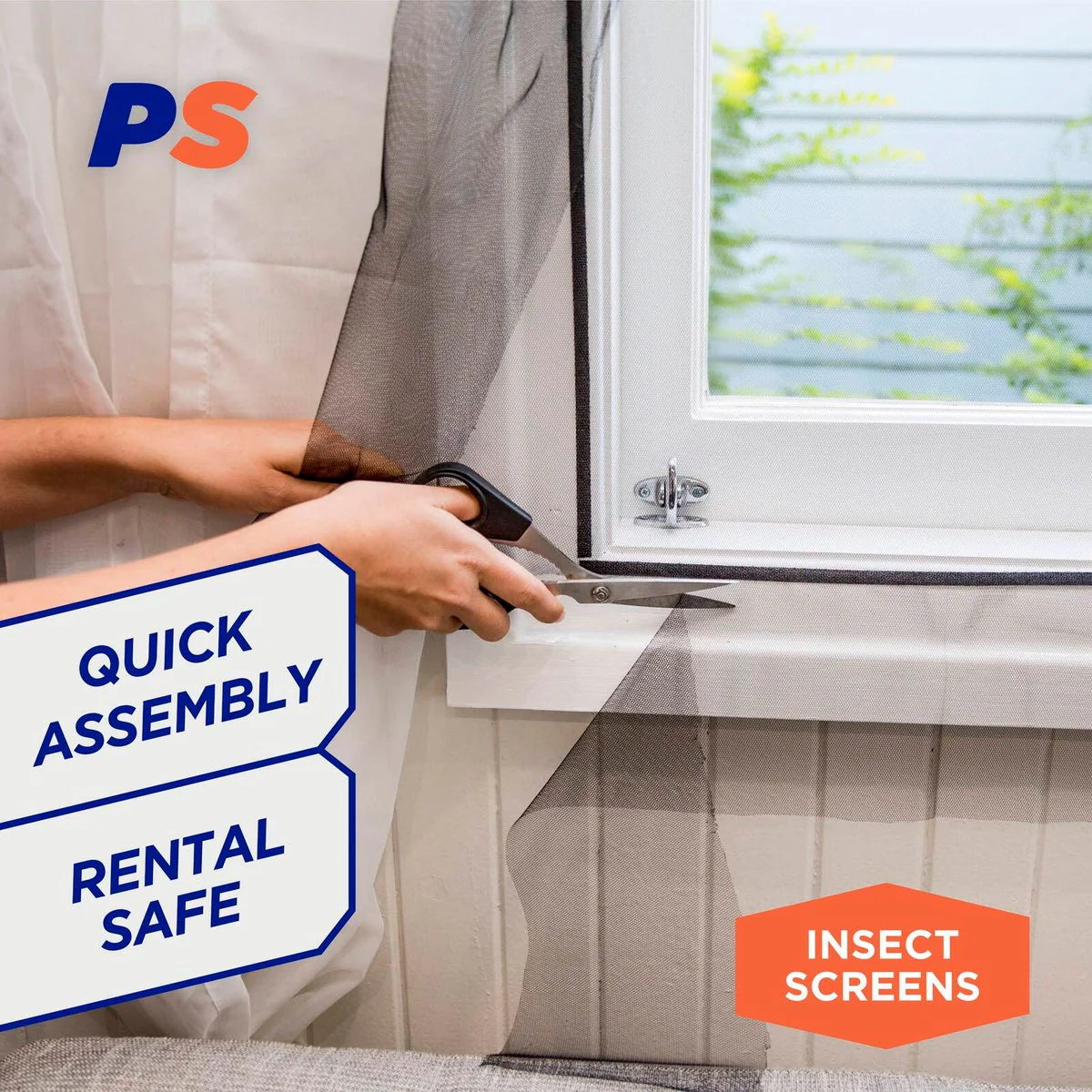 Permastik Removable Insect Screen - 1.5m x 1.3m - Polyester - DIY Installation - Image 3