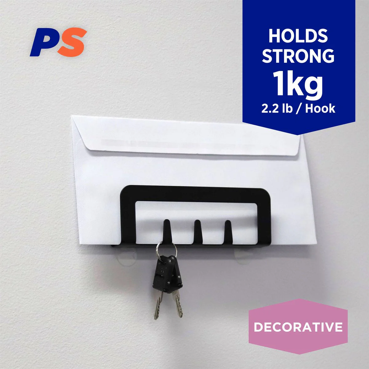 Permastik Utility Rack - 140mm x 60mm - Stainless Steel - Matte Black - Image 2