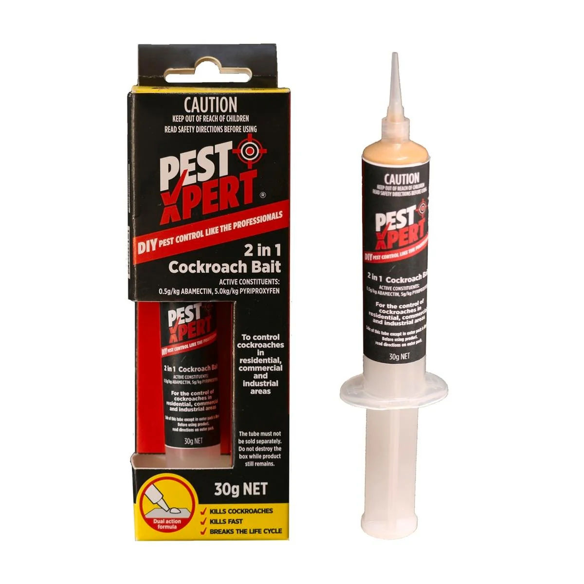 Pestxpert Cockroach Bait - 30g - Gel - Dual Action Formula - Image 2