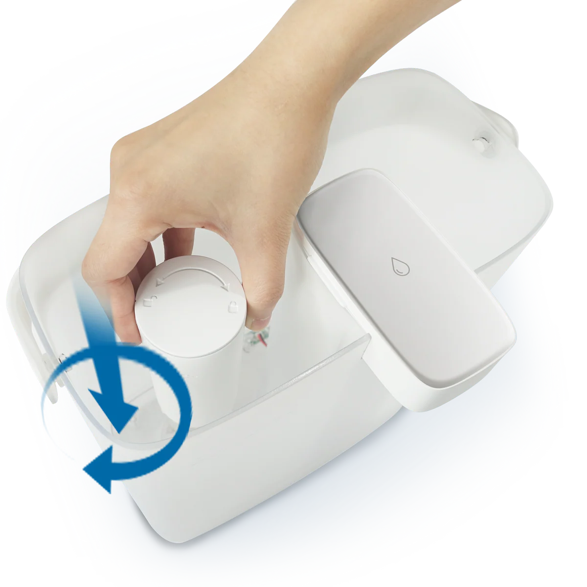 Philips 100L White Instant Powered Pitcher Water Filter - Fast Filtration - Compact Design - Image 2