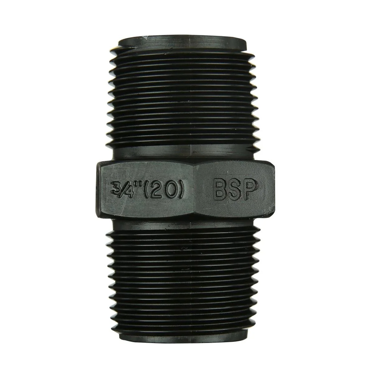 Philmac 1 1/4 Bsp Thread Pipe Nipple - 46mm Polypropylene - Durable
