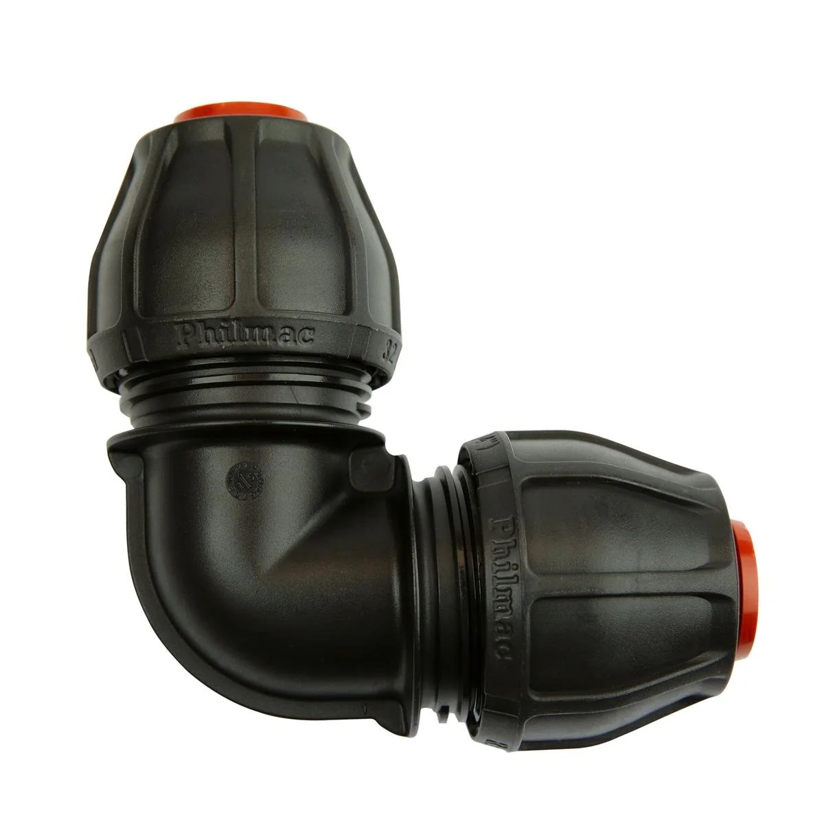 Philmac 1 1/4 Poly x Poly Rural Elbow - 90 Degree - Polypropylene - Durable