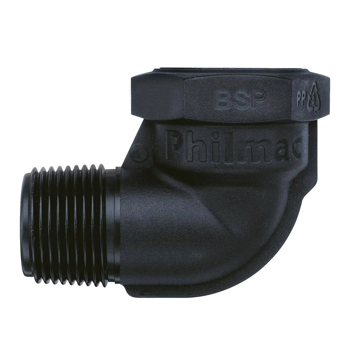 Philmac BSP Threaded Elbow 1 Inch Polypropylene 90 Degree Connection
