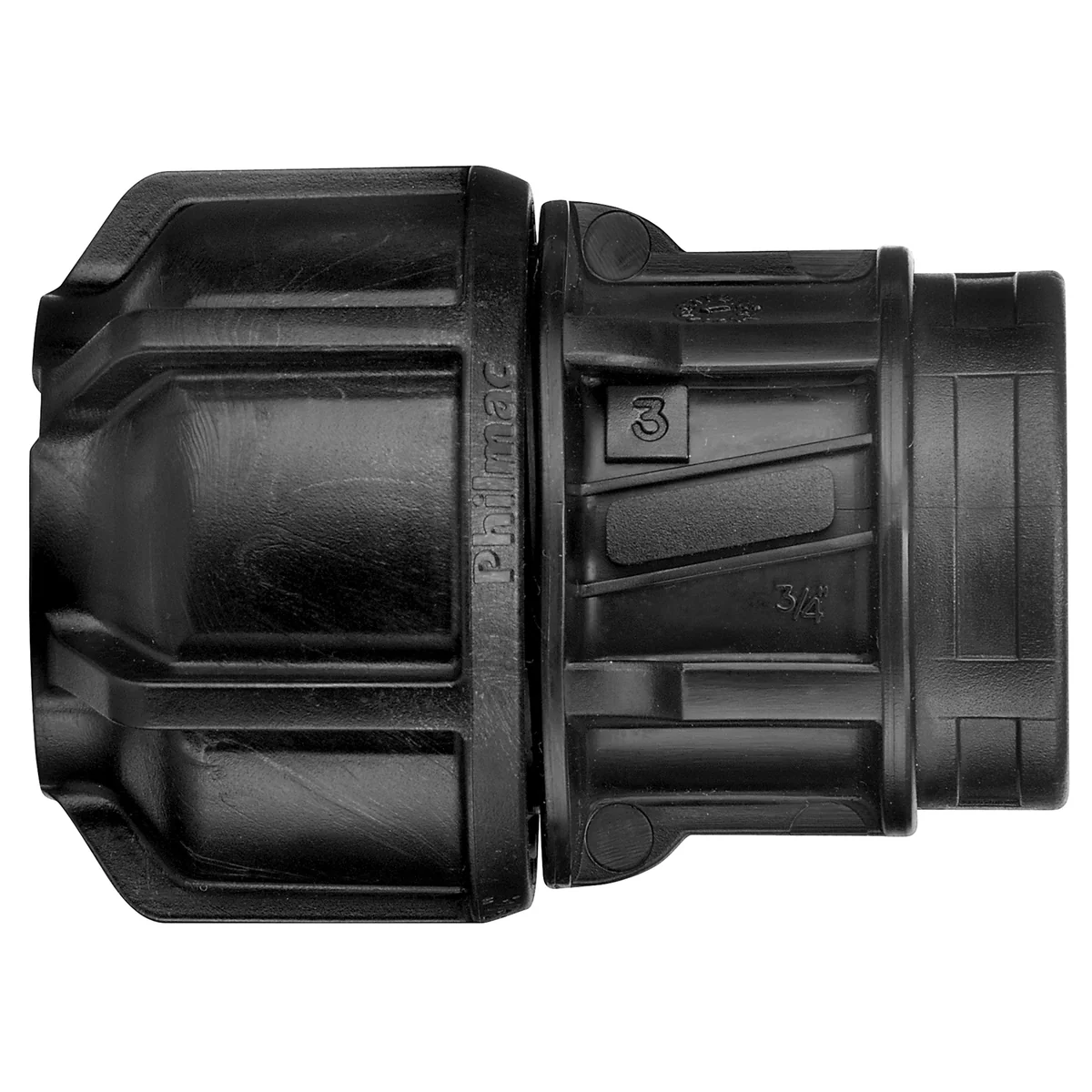 Philmac Pipe End Connector 25mm x 3/4 Polypropylene Compact Design
