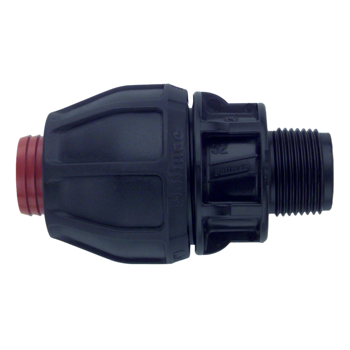Philmac Rural End Connector - 1 1/2 x 1 1/2 Polypropylene - Durable