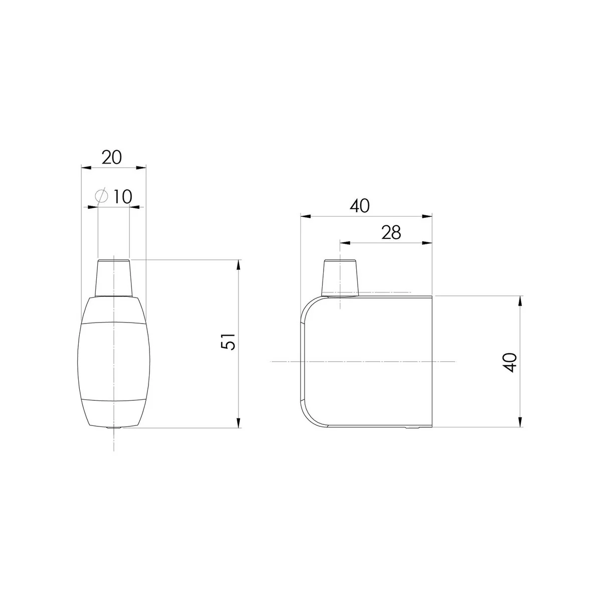 Phoenix Matte Black Aplo Robe Hook - Durable Towel Holder - 55mm x 50mm x 70mm - Image 2