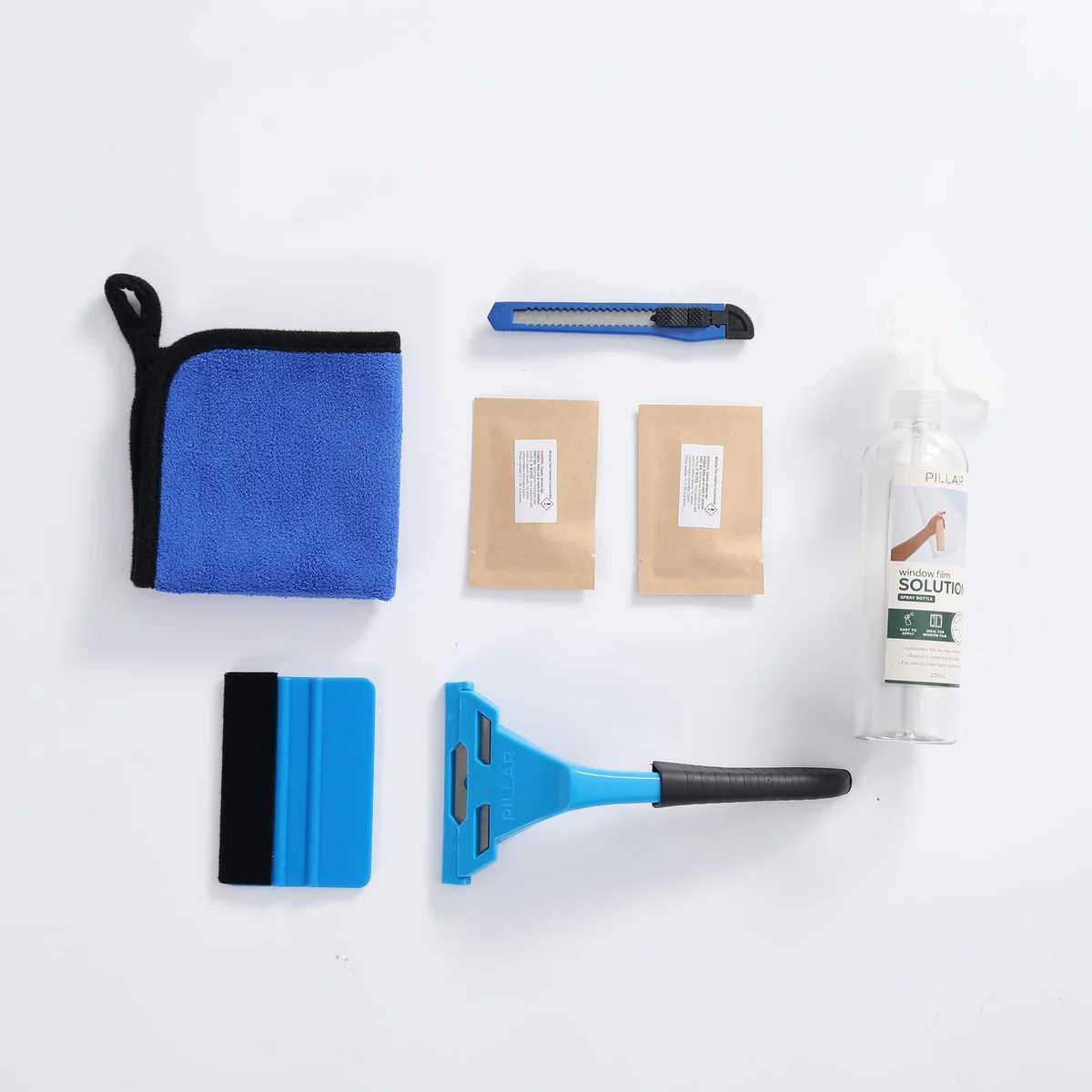 Pillar 7 Piece Window Film Applicator Kit - 250ml Spray Bottle - Smooth Application - Image 2
