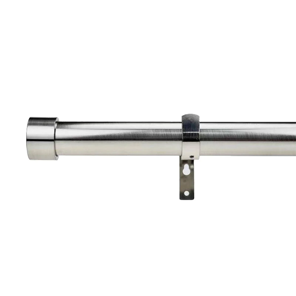Pillar Adjustable Universal Curtain Rod Bracket - 25mm & 32mm - Brushed Chrome - 1 Pair - Easy Installation - Image 3