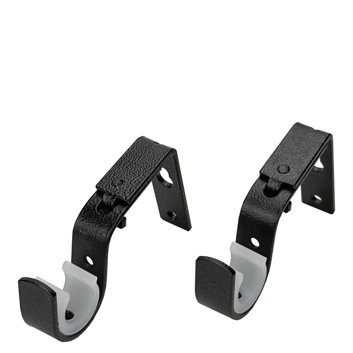 Pillar Black Adjustable Universal Brackets - 16mm & 25mm - 1 Pair - 70mm to 90mm
