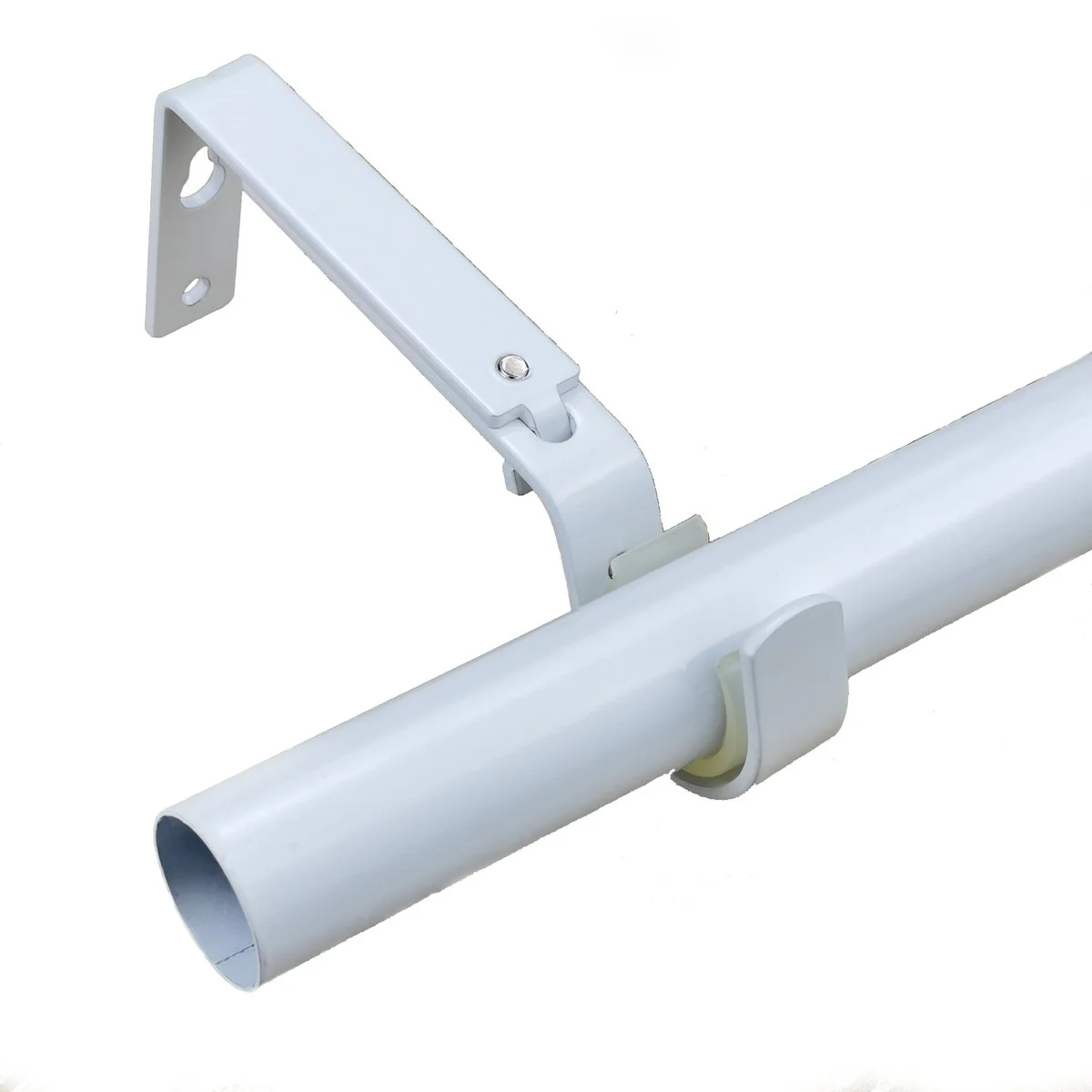 Pillar White Adjustable Universal Curtain Rod Bracket - 25mm & 32mm - 1 Pair - Easy Install - Image 2