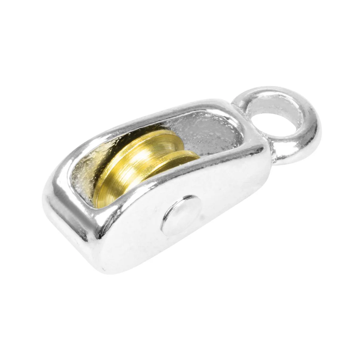 Pinnacle 20mm Nickel Plated Brass Pulley - 160kg Load Capacity - Durable