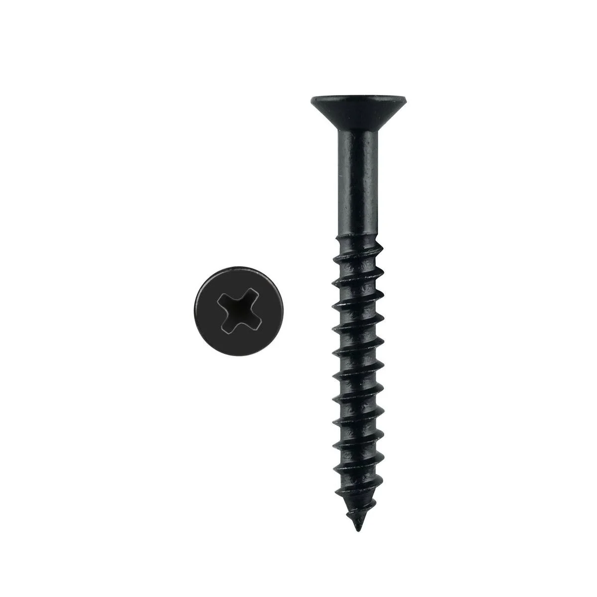 Pinnacle Black Countersunk Head Timber Screw 5.0 x 40mm 20 Pack
