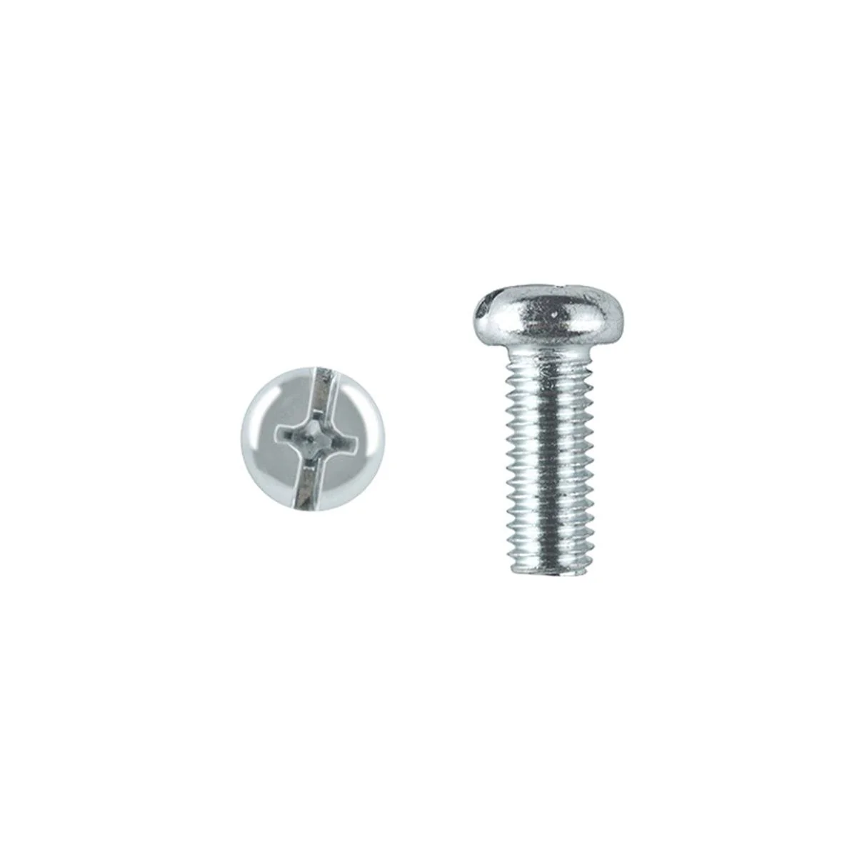 Pinnacle M4 Zinc Plated Round Head Bolts and Nuts 16 Pack - 20mm