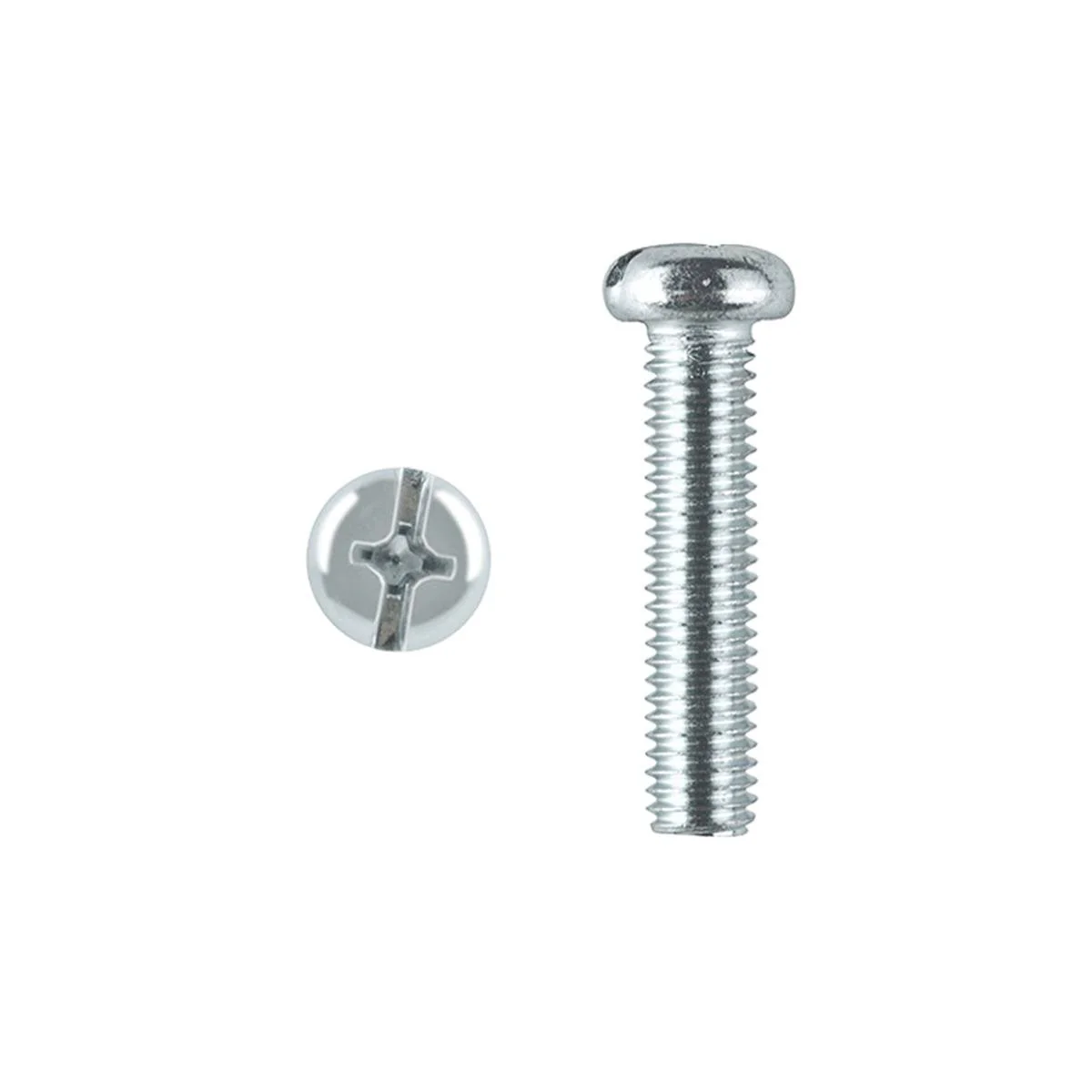Pinnacle M4 Zinc Plated Round Head Bolts and Nuts 8 Pack - 65mm