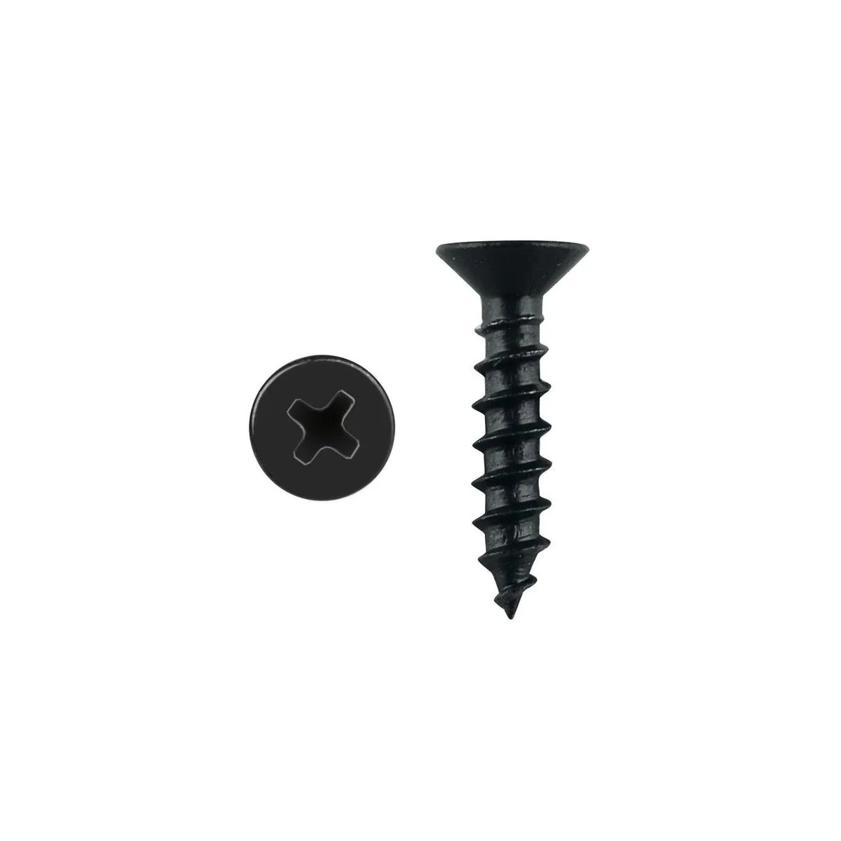 Pinnacle Countersunk Timber Screw 3.5 x 16mm Black Metal 45 Pack