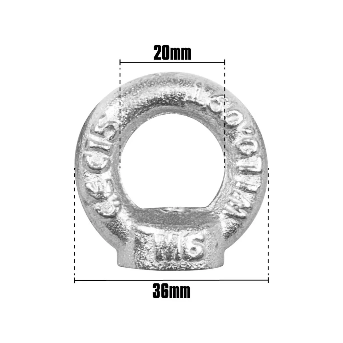 Pinnacle Eye Nut - 20mm - Zinc Plated - Heavy Duty - Image 2