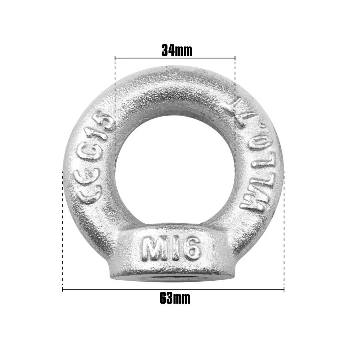 Pinnacle Eye Nut - M16 - Zinc Plated - 740kg Load Rating - Image 2