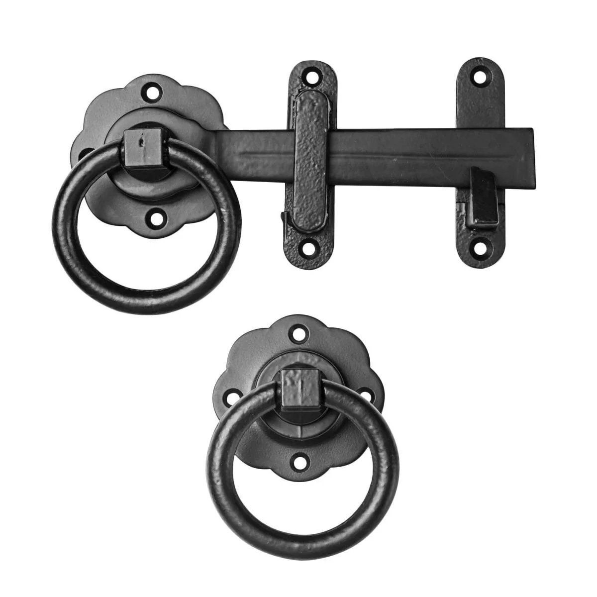 Pinnacle Gate Latch - 100mm - Steel - Smooth Black Finish