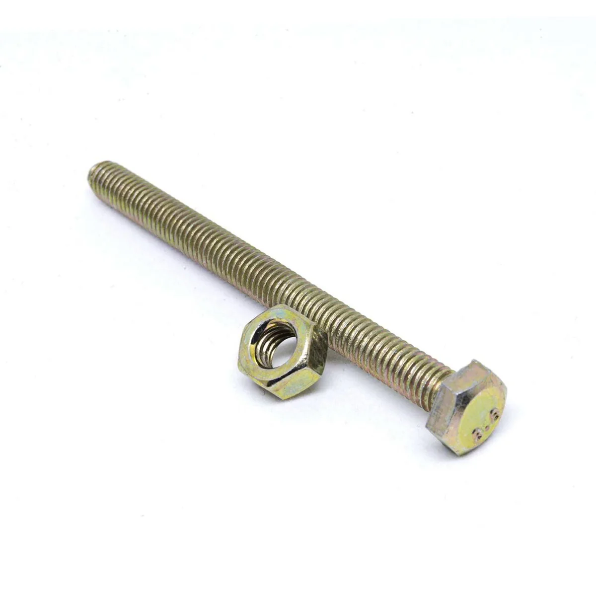 Pinnacle Hex Bolt and Nut - M10 x 100mm - Yellow Zinc - Hi Tensile - 2 Pack