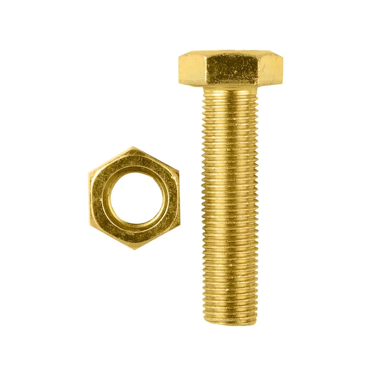Pinnacle Hex Bolt and Nut - M12 x 50mm - Hi Tensile - Yellow Zinc - 2 Pack