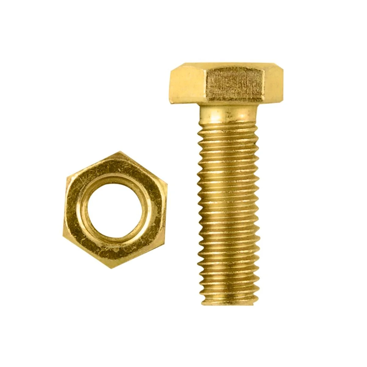 Pinnacle Hex Bolt and Nut - M8 x 25mm - Yellow Zinc - Hi Tensile - 4 Pack