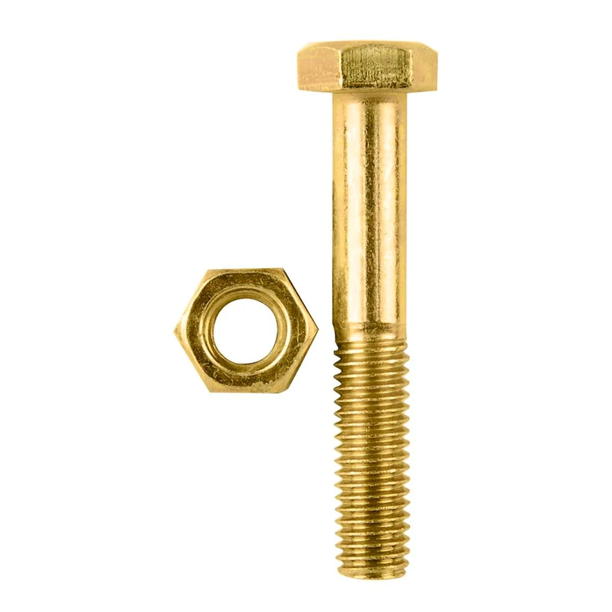 Pinnacle Hex Bolt and Nut - M8 x 50mm - Hi Tensile - Yellow Zinc - 4 Pack
