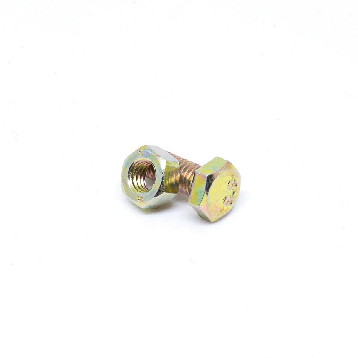 Pinnacle Hi Tensile Hex Bolt & Nut - 1/4 x 1" - Yellow Zinc - 10 Pack