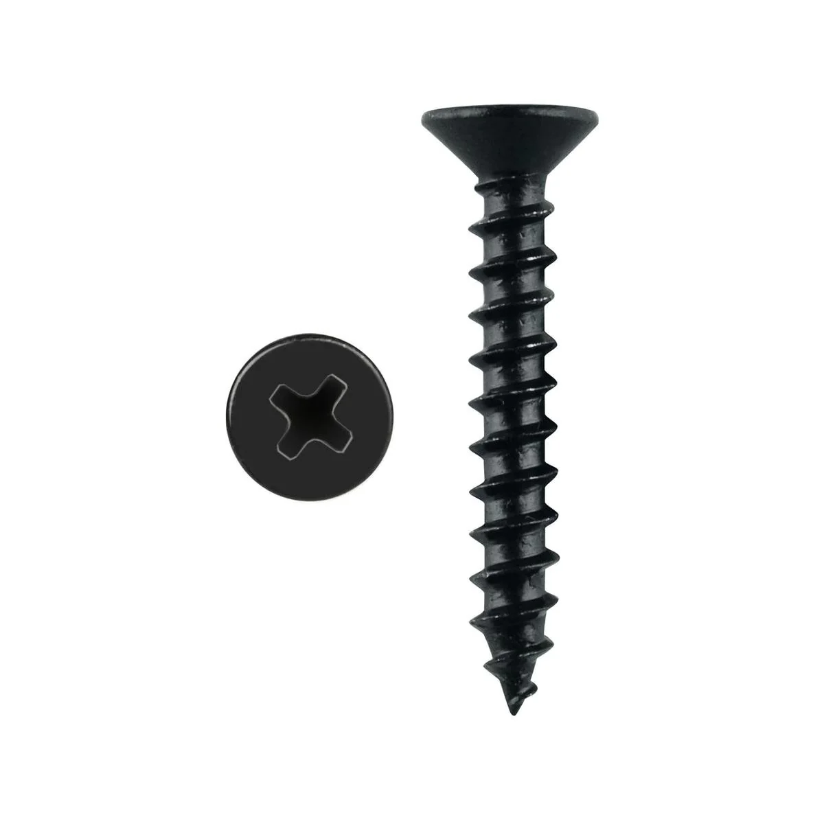 Pinnacle Timber Screws - 3.5 x 20mm - Black - Countersunk