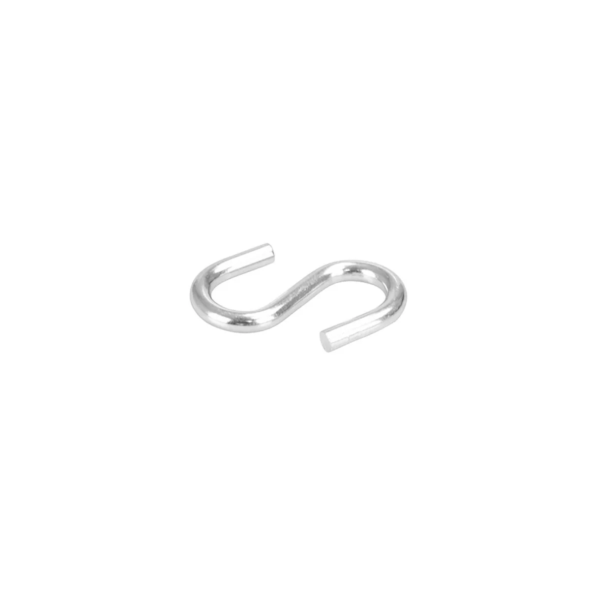 Pinnacle Zinc Plated S Hooks 2 Pack - 77 x 8mm - Durable Silver Hooks