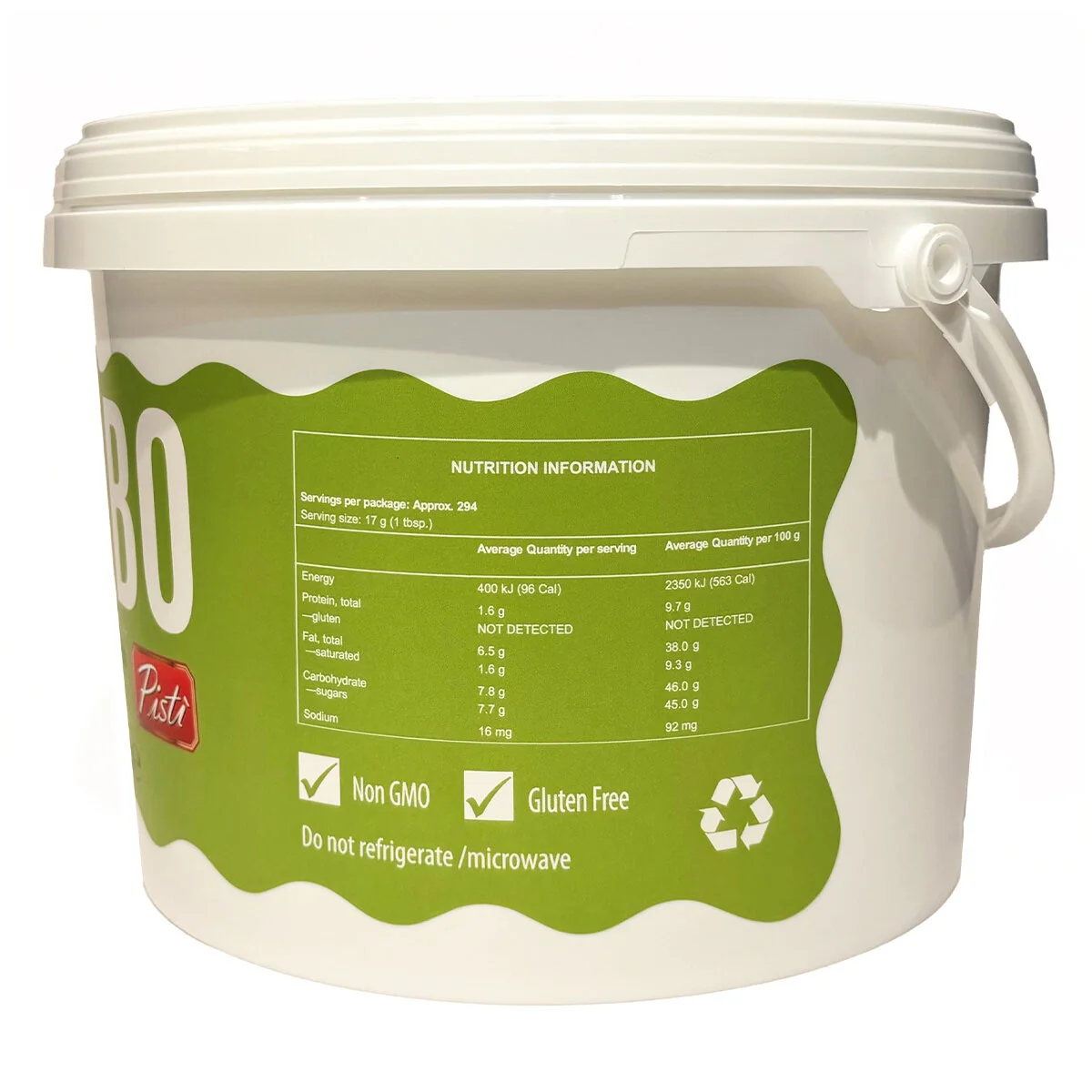 Pisti Pistachio Cream Spread with Pistachios Capacity 5kg - Image 2