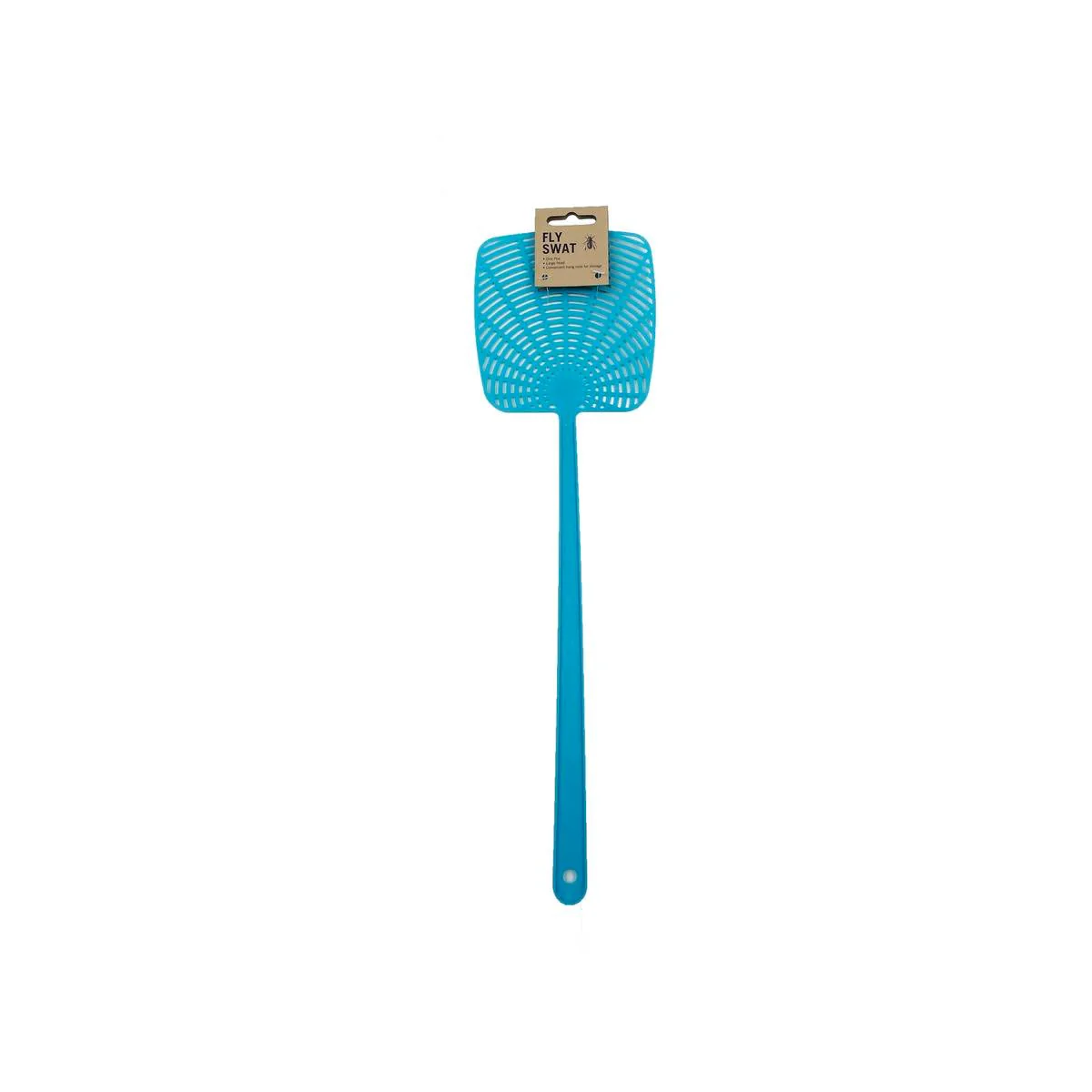 Plastic Fly Swat - Lightweight Durable Pest Control Tool - 125mm x 445mm - Blue