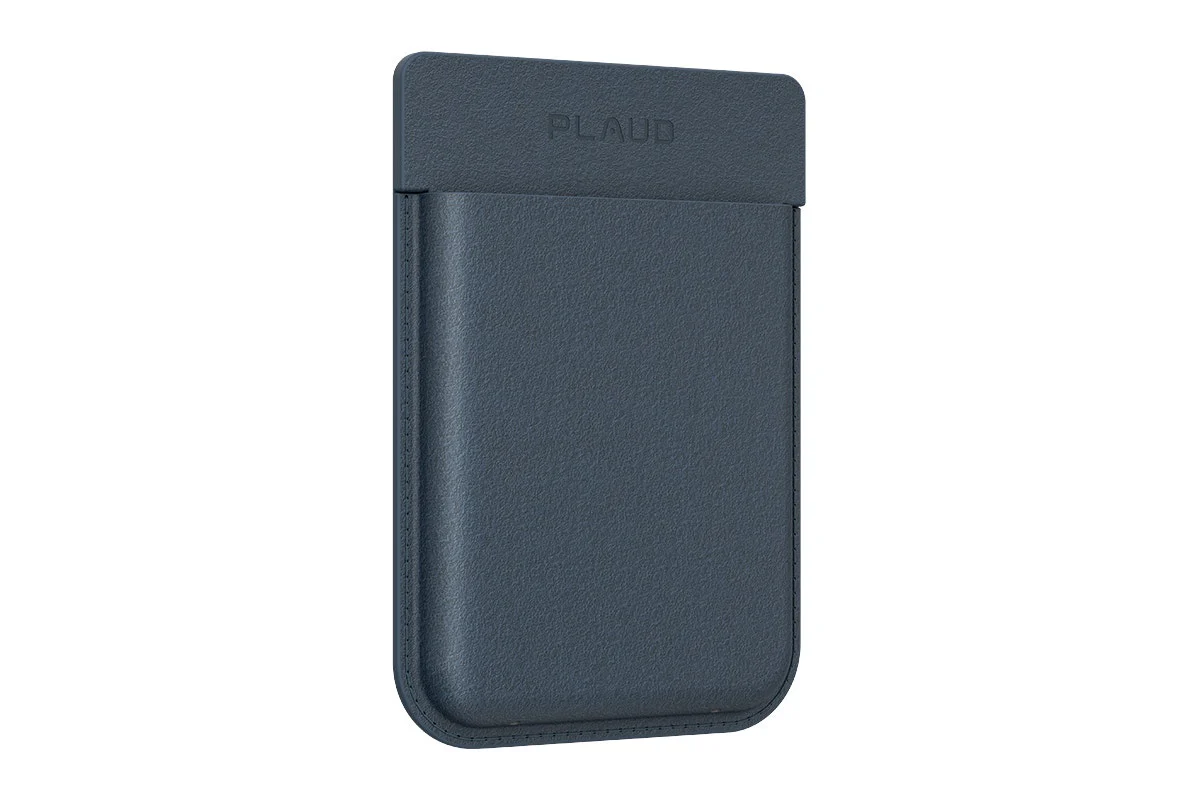 PLAUD Note Pro Magnetic Case Dark Blue Leather Protective Case - Image 2