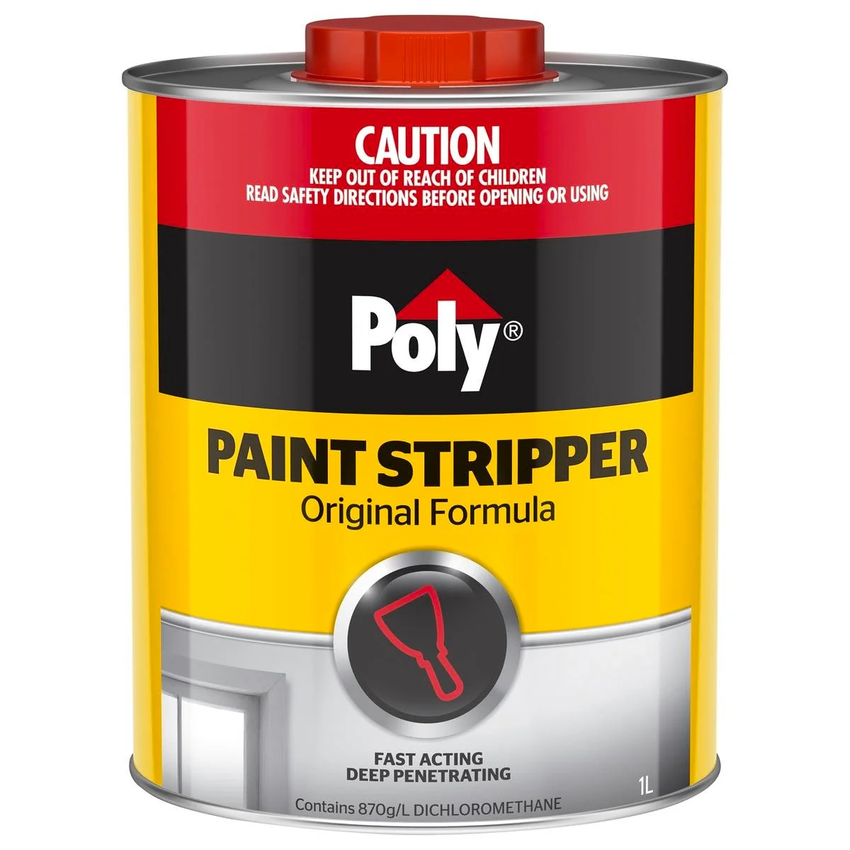 Poly 1L Polystrippa Paint Stripper - 1L - Dichloromethane - Fast Acting