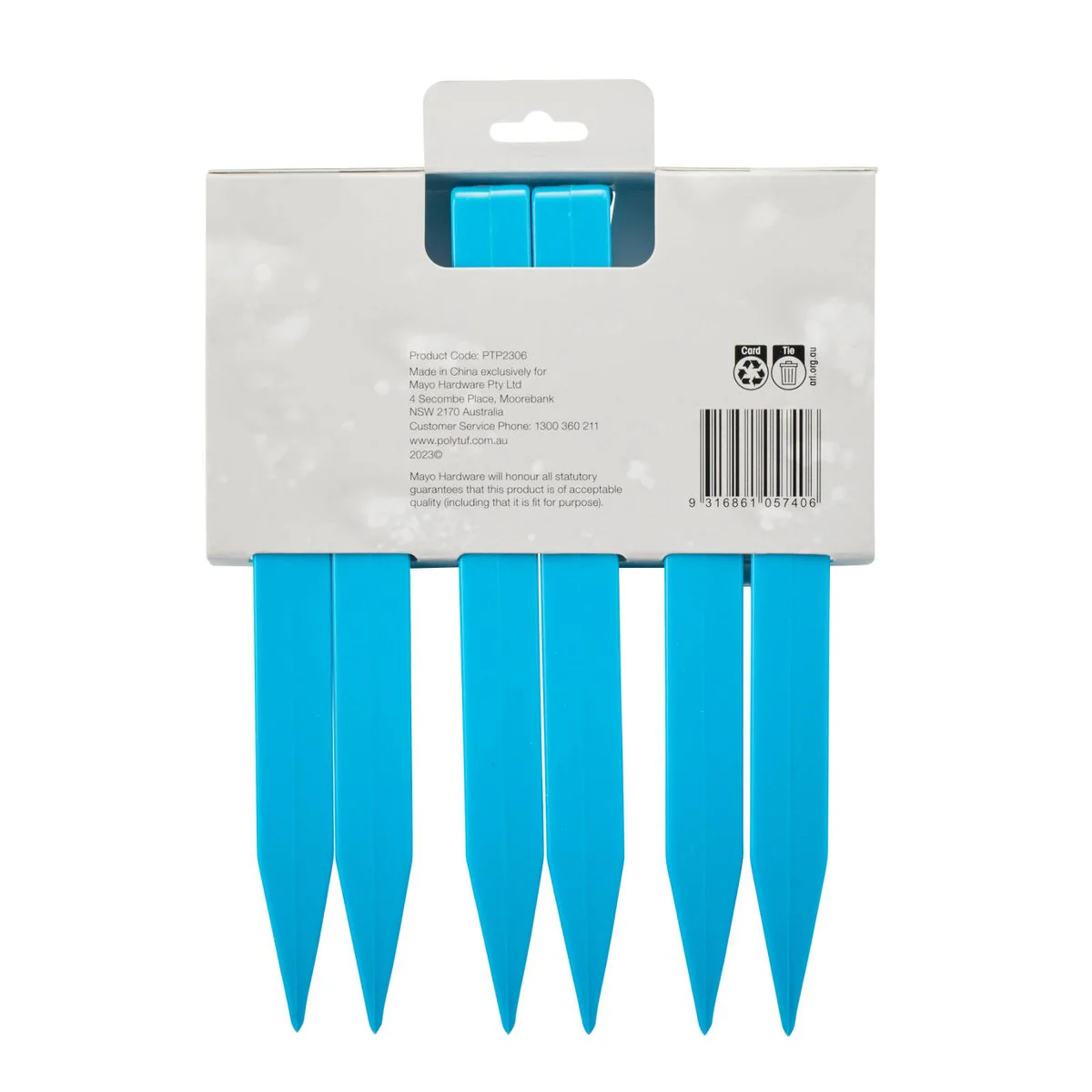 Polytuf 230mm ABS Tent Peg - 6 Pack - Lightweight - Durable Anchoring - Image 3