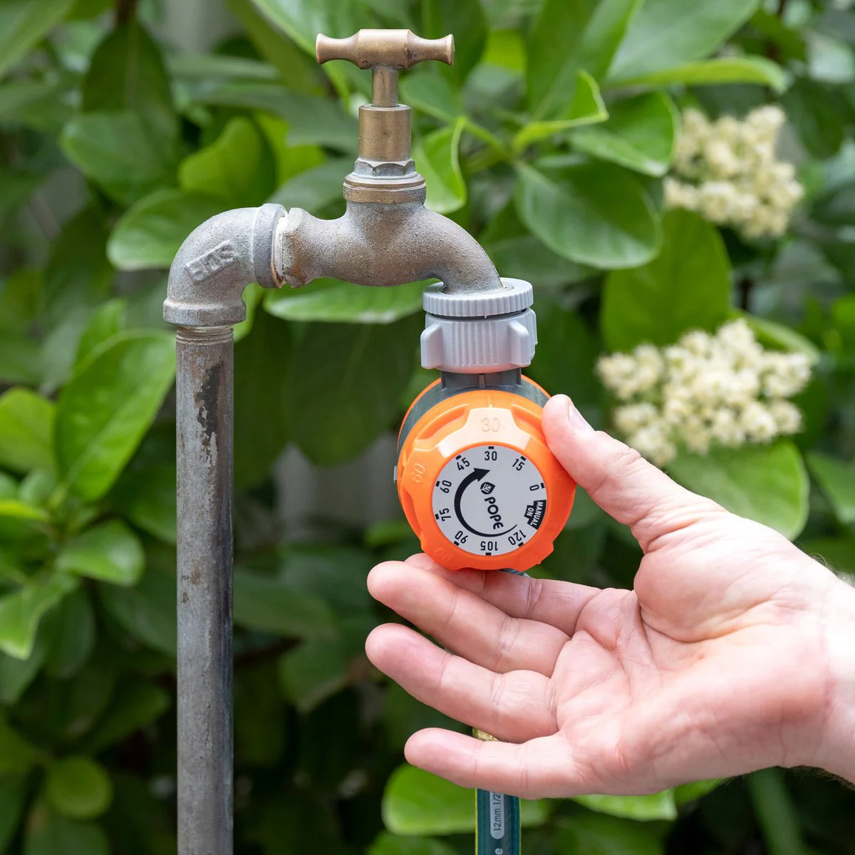 Pope 2 Hour Tap Timer - Manual Garden Watering Timer - 100mm x 200mm x 85mm - Image 5