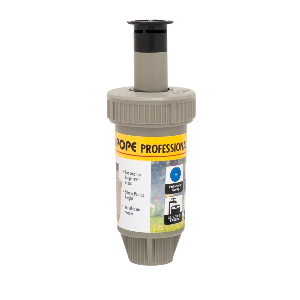 Pope 50mm Full Circle Pop Up Sprinkler - ABS Plastic - Water Efficient