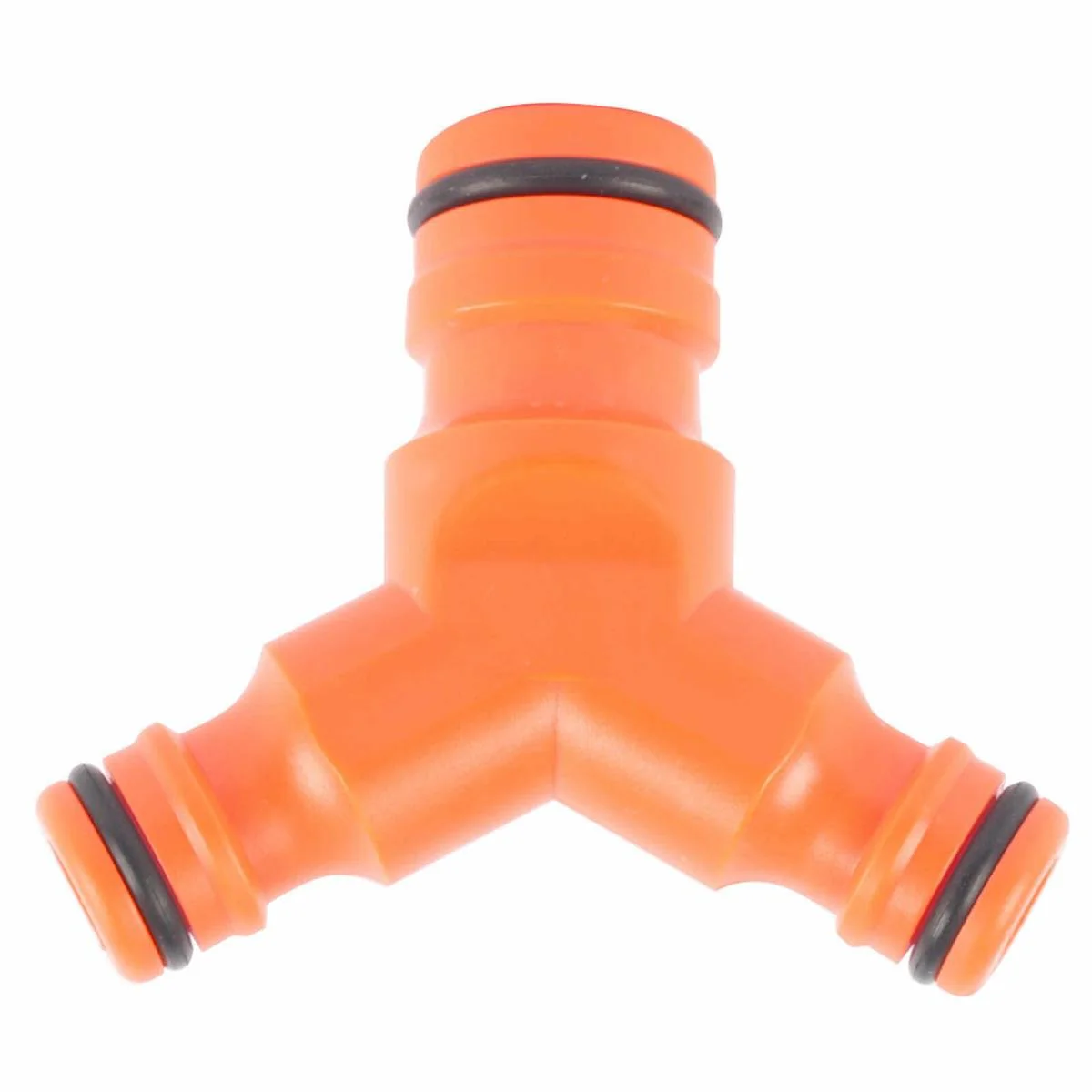 Pope Hose Coupler 18mm to 2 x 12mm - Orange - Lightweight - Leak Resistant