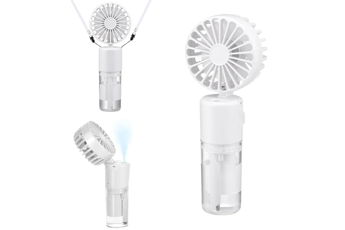 Portable Handheld Misting Fan with 4-Speed Airflow & Rechargeable Battery - Image 16