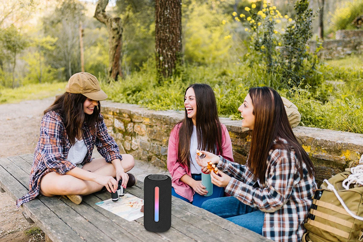 Portable RGB Bluetooth Speaker 10W with LED Lights - Image 10
