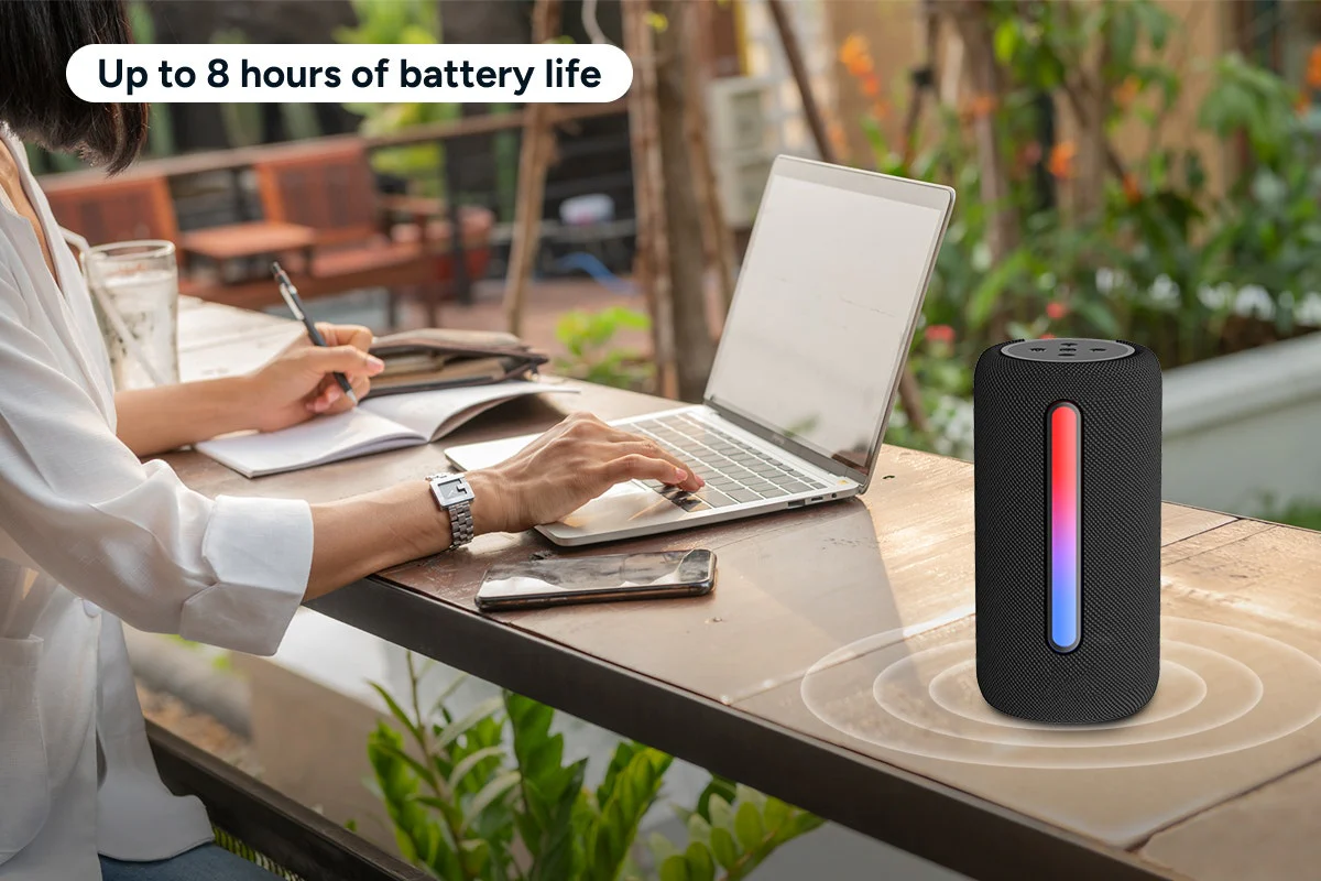 Portable RGB Bluetooth Speaker 10W with LED Lights - Image 5