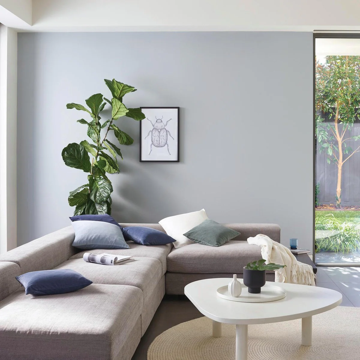Porter S Broadwall Washable Paint 4L - Newport Blue - Eggshell Finish - 4L - Image 3