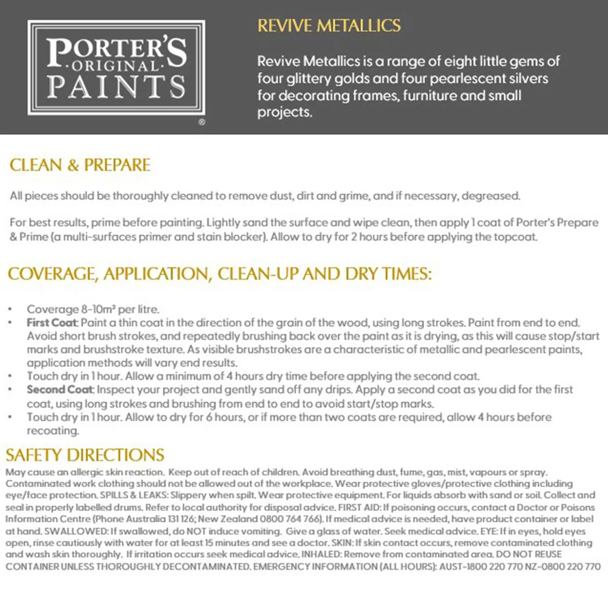 Porter S Paints Metallic Ambassador Furniture Paint 100ml - Pearlescent Sterling - Low Odour - Easy Clean - Image 4