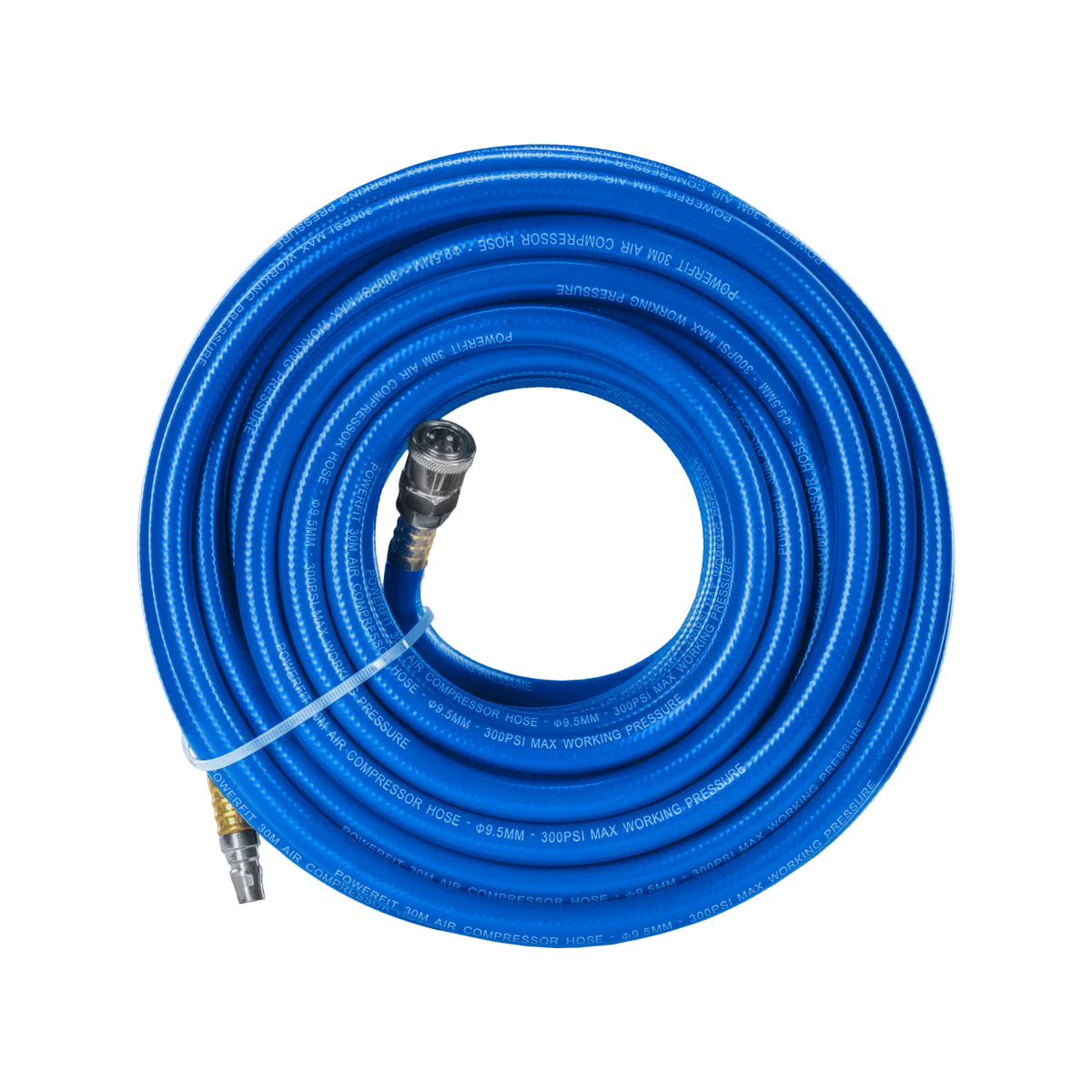 Powerfit 30m Braided Air Hose - Nitto Fittings - 300 PSI - Durable PVC - Image 2