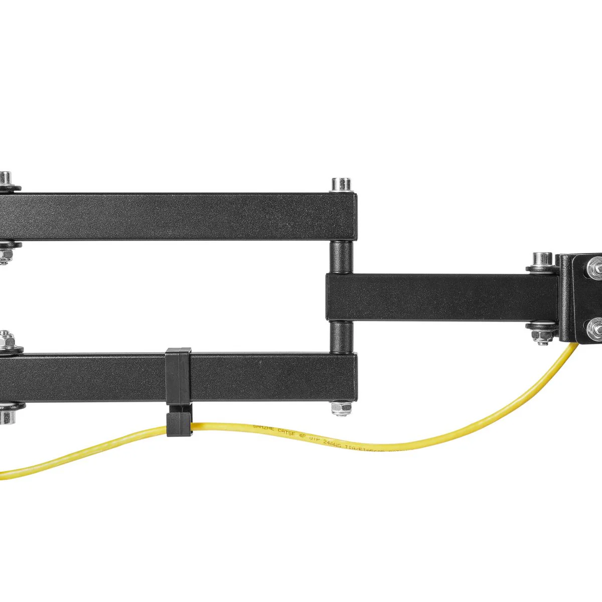 Practa Full Motion TV Wall Mount 23"-47" - Black - Easy Installation, Swiveling Arm - Image 3