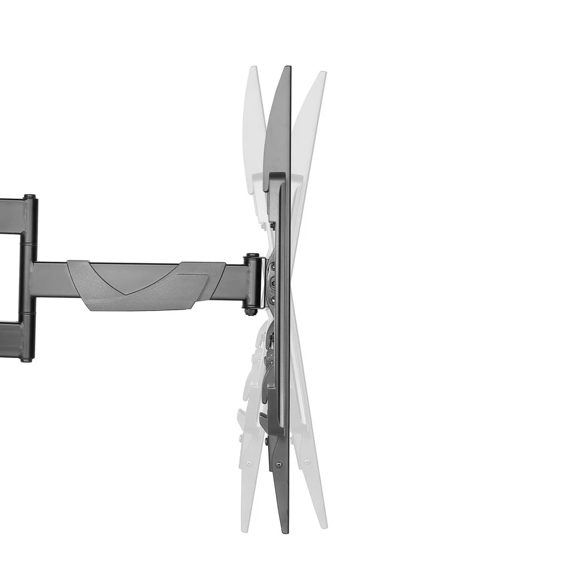 Practa Full Motion TV Wall Mount 37"-70" - Black - Swiveling Arm - VESA 600x400 - Image 4