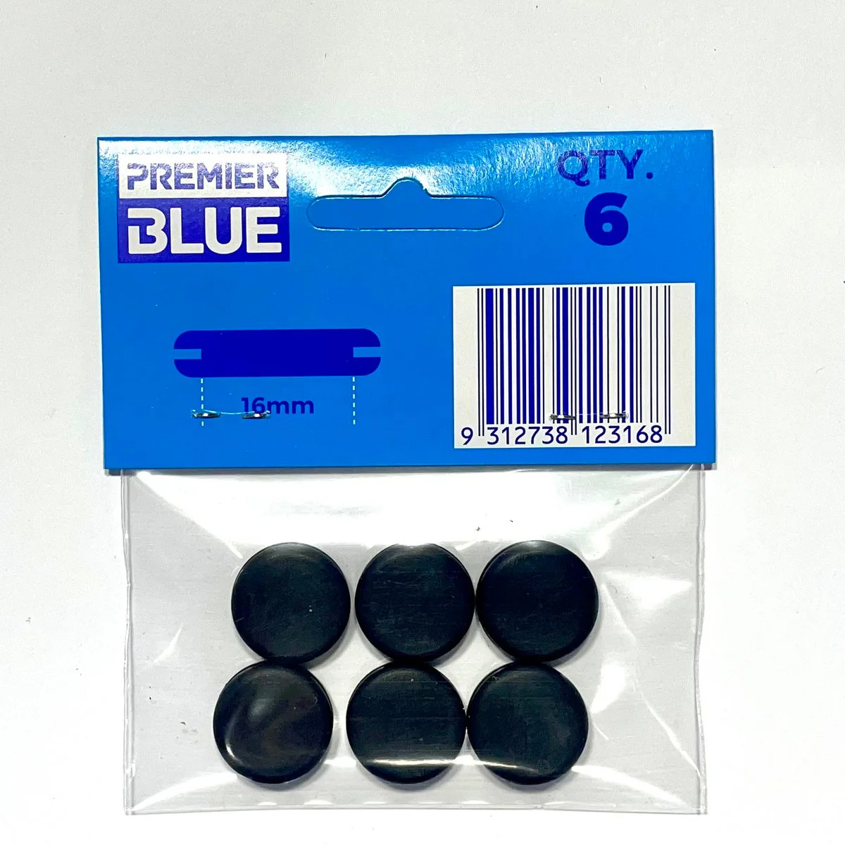 Premier Blue 16mm Blanking Grommet - Nitrile Rubber - Durable - 1 Pack - Image 2