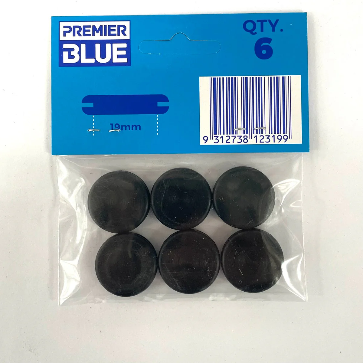 Premier Blue 19mm Blanking Grommet - Nitrile Rubber - Durable - 1 Pack - Image 2