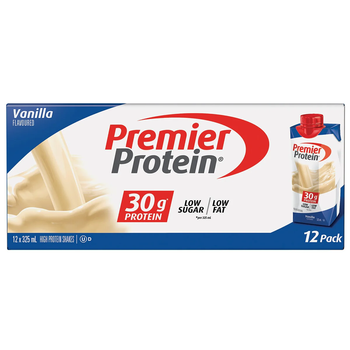 Premier Protein Vanilla Protein Shake 24 x 325ml Creamy - Image 2