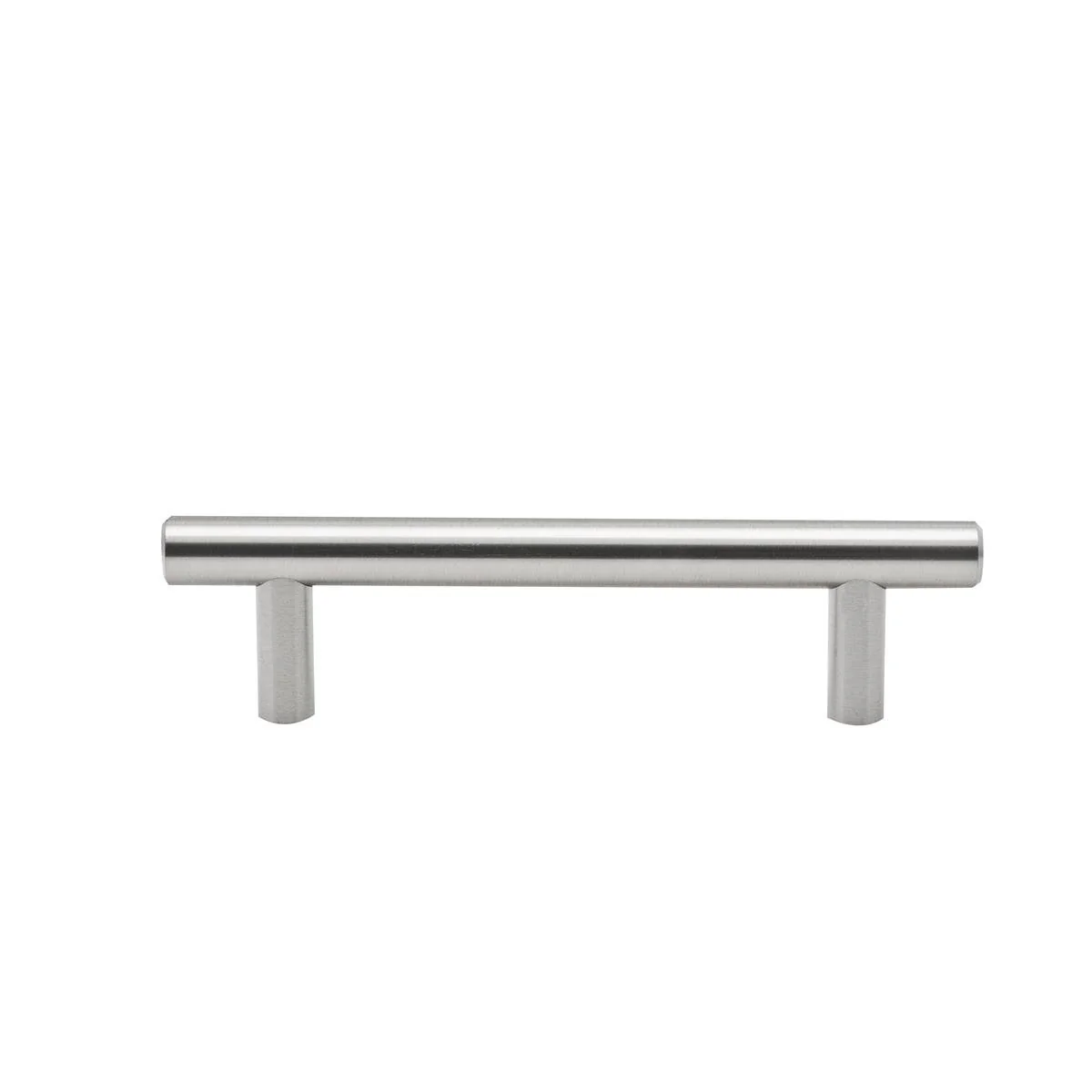 Prestige Round T Handle - 80mm - Steel - Brushed Nickel Finish