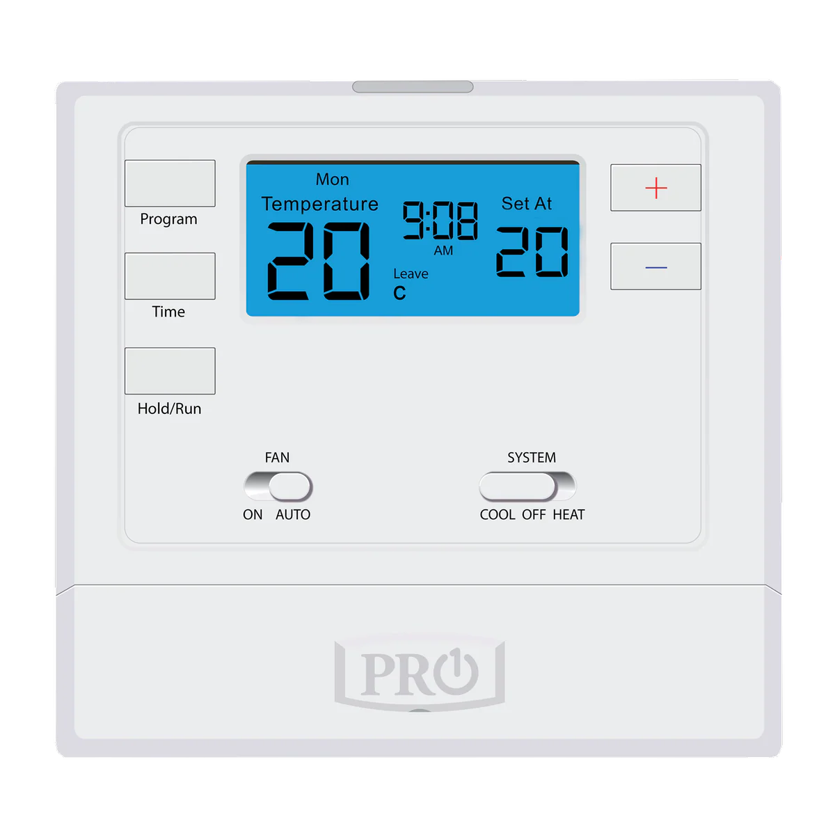 Pro1 T605 2 Thermostat - Programmable - 120mm x 110mm - White - Image 2